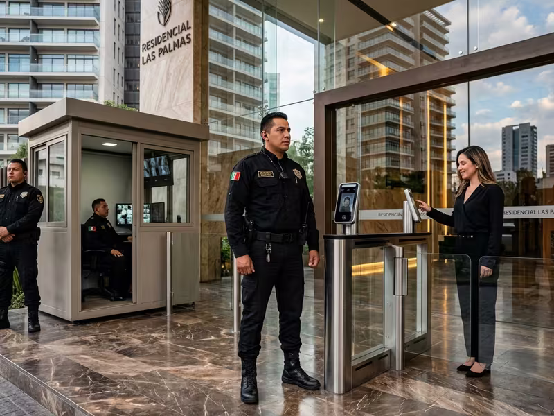 Seguridad privada en residenciales premium